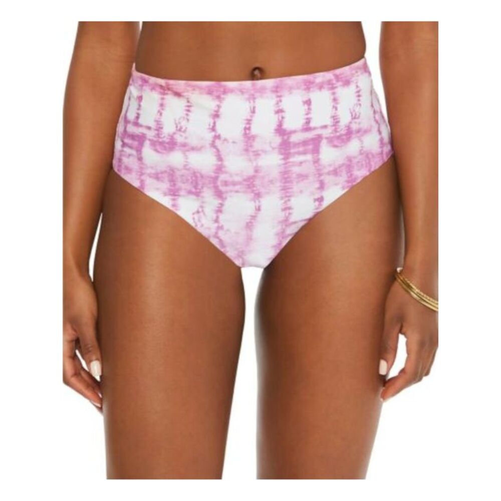 NWT BAR III Women's Purple Stretch Lined High Waisted Swimsuit Bottom XL